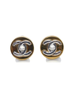 Chanel Turnlock CC Clip-On Earrings