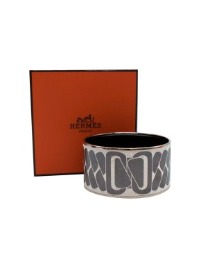 Hermes Clic C'est Noue Extra Wide Enamel Bangle