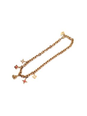 Louis Vuitton Gold Charm Chain Necklace