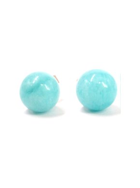 Tiffany & Co. Blue Small Amazonite Stud Earrings