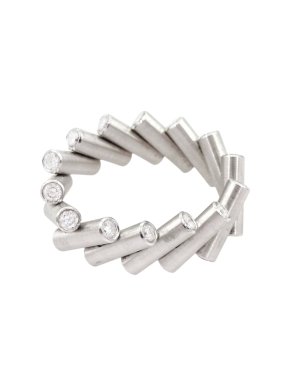 Schmuck Werk Tubular Diamond Eternity Ring - Size M