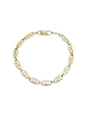 Dior Gold-Tone Logo Chain Bracelet
