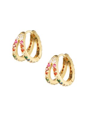 MeMe London 18ct Gold Plated Bonita Earrings