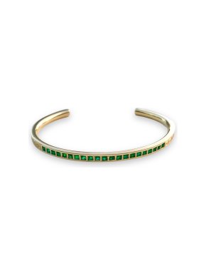 Brooke Gregson Columbian Emerald Open Cuff