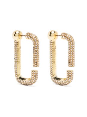 Marc Jacobs The J Marc Pavé Hoop Earrings
