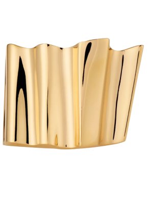Saint Laurent Gold-Tone Ruffle Cuff Bracelet