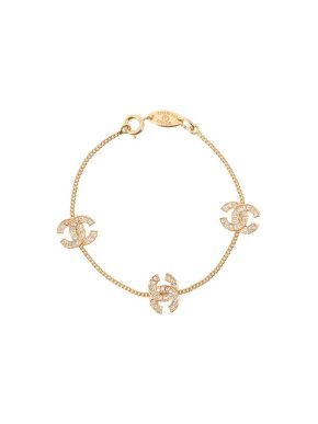 Chanel Crystal CC Station Bracelet