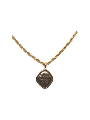 Chanel Gold-Tone Rue Cambon  Pendant Necklace