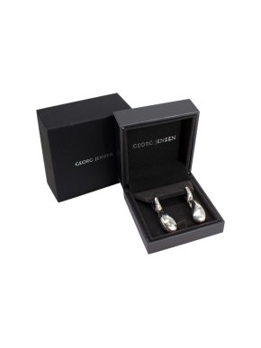 Georg Jensen Sterling Silver Reflect Drop Earrings
