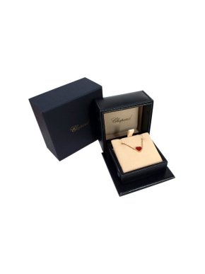 Chopard My Happy Hearts 18ct rose-gold and carnelian bracelet