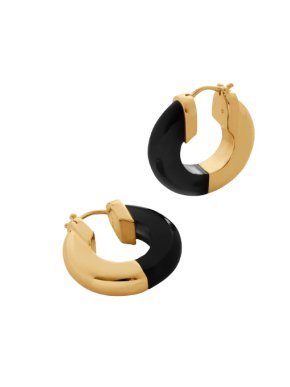 Monica Vinader Kate Young Gemstone Small Hoop Earrings