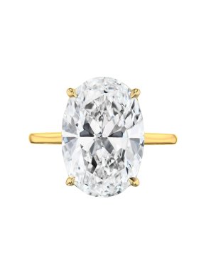 Verde 6.36ct IGI Lab-grown Oval Cut Diamond Ring