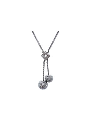 Stefano Vitolo 18ct White Gold Diamond pendant Necklace