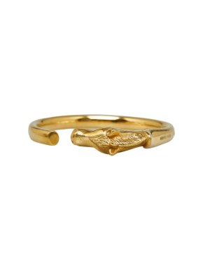 Hermes Gold metal Horse Head Bangle