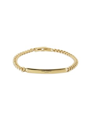 Saint Laurent Bar & Chain Id Bracelet