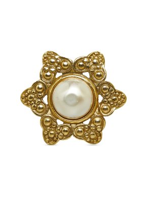 Chanel Faux Pearl Brooch