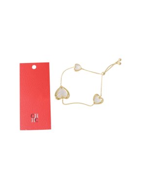 Carolina Herrera Gold Tone Heart Bracelet