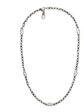 Gucci Silver Interlocking G Necklace