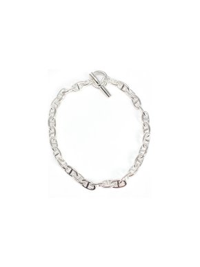 Hermes Sterling Silver Large Model Chaine D'ancre Necklace