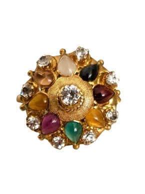 Bespoke Vintage 14ct Gold Princess Mugal Ring