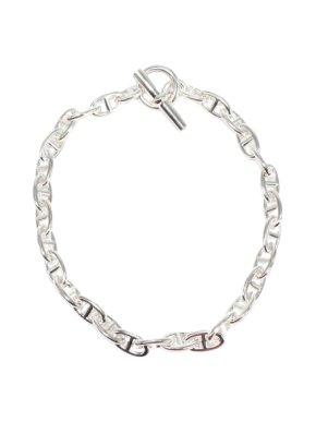Hermes Sterling Silver Large Model Chaine D'ancre Necklace