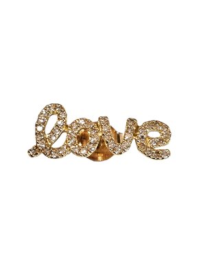 Bespoke Single 14ct Gold Diamond Love Earring