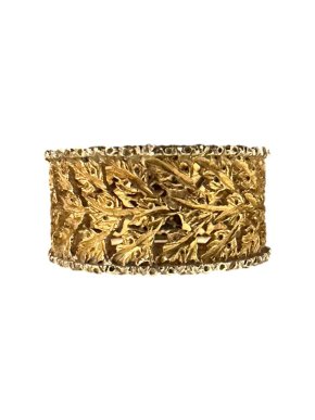 Buccellati Yellow Gold Leaf Design Ring
