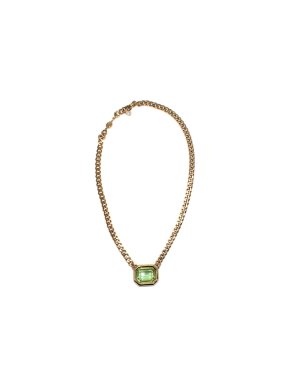 Swarovski Green Octagon Cut Crystal Millenia Pendant