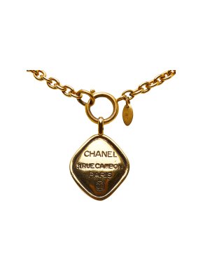 Chanel Gold Tone  31 Rue Cambon Pendant Necklace