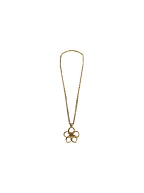 Chanel Floral CC Pendant Necklace
