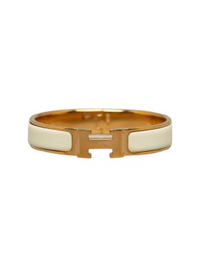 Hermes Cream Clic H Bracelet