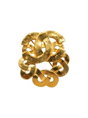 Chanel Gold Plated Multiple CC Brooch