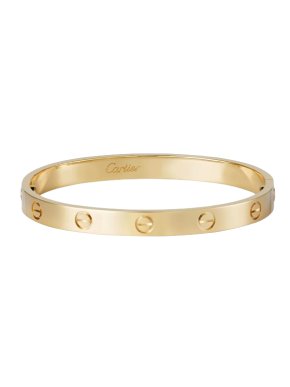Cartier 18kt Yellow Gold Love Bracelet - Size 17
