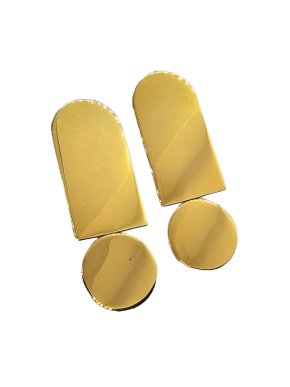 Uncommon Matters Sculpted Gold Tone Earrings