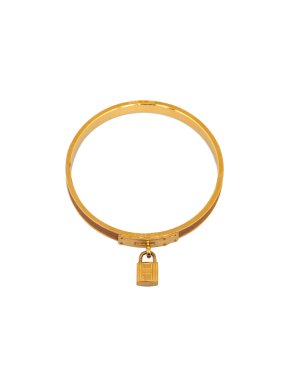 Hermes Gold Kelly Lock Bangle