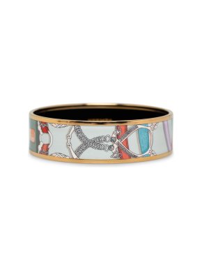 Hermes Multicoloured Wide Enamel Bangle