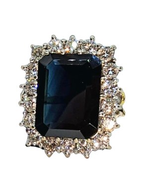 Bespoke Sapphire and Diamond Cluster Ring