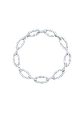 Bespoke 18ct White Gold Maddison Avenue Diamond Bracelet