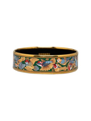 Hermes Multicoloured Wide Enamel Bangle