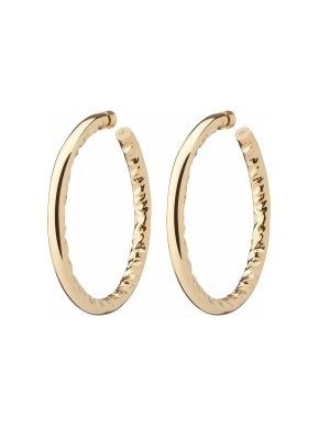 Jennifer Fisher Gold Plated 2" Hailey Hoops