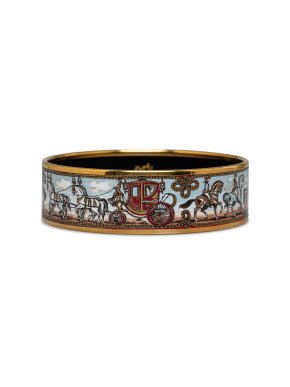 Hermes Wide Enamel Bangle