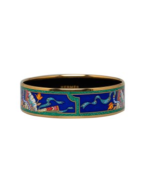 Hermes Wide Enamel Bangle