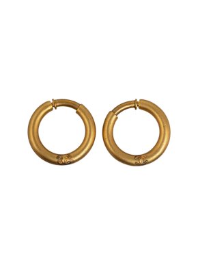 Chanel CC Hoop Earrings