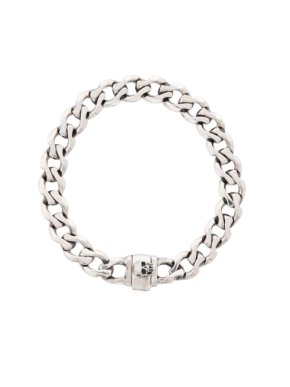 Emanuele Bicocchi Sterling Silver Edge Chain Bracelet