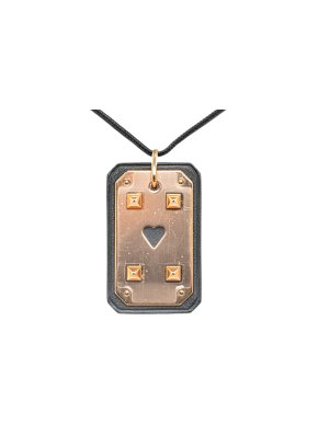 Hermes Rose Gold As de Coeur Pendant Necklace