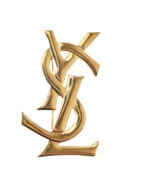 YSL Gold Plated Brooch
