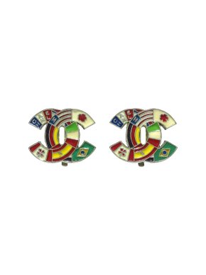 Chanel International Flags Clip On Earrings