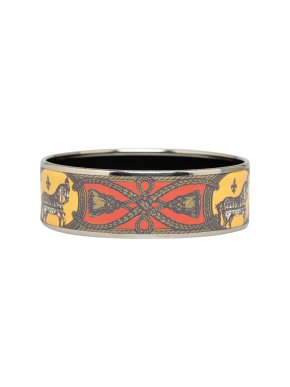 Hermes Grand Apparat Wide Enamel Bangle
