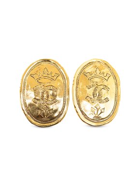 Chanel CC Crown Clip On Earrings