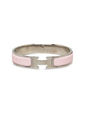 Hermes Pink Clic H Bracelet